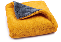 Serviette de nettoyage automobile 60x90cm Grande Premium 1200 GSM en microfibre tissée sans bords, double torsion, séchage rapide, écologique, forte absorption d'eau