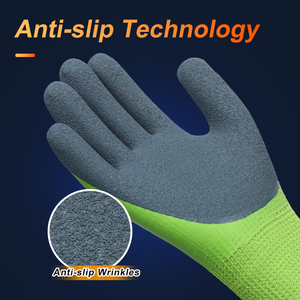 Gants de travail d'hiver résistants au <span class=keywords><strong>froid</strong></span> XINGYU, gants de travail en plein air, gants en latex enduits de sable, isolés thermiquement, antidérapants, gants de travail polyvalents - Product Image 3