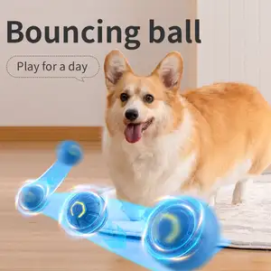 Bán buôn trọng lực điện vui chơi giải trí Pet bóng thông minh nảy bóng cho chó và mèo tương tác con chó nhai đồ chơi bóng