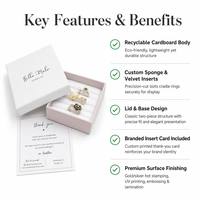 Vente directe d'usine, boîte-cadeau en carton pour bijoux, petite boîte à bracelet pour filles, papier spécial, logo personnalisé