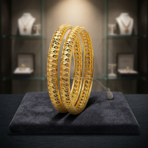 Wholesale Dye Gold Plated Forming Bangles Brass Traditional Design Gold Filled Luxury Bangles for Women Fashion Bangles Jewelry - Product Image 4