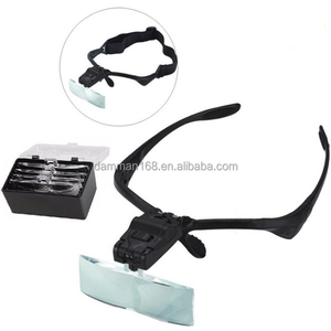 Eyelash Extension 5 Lens Adjustable <strong>Headband</strong> Magnifying Glass <strong>Magnifier</strong> With LED Light Lamp Magnifying Glasses for False Lashes - Product Image 5