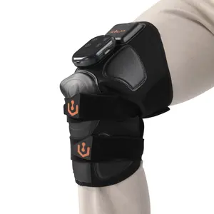 Top venta portátil eléctrico grafeno calefacción aire compresión completa rodilla pierna masajeador venta cubierta inalámbrica Logo Power Fabric