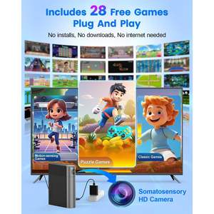 Consola de Juegos MetFut con Cámara de Movimiento, Plug and Play, Juegos AR para TV, Niños y Adultos, Juego Físico Interactivo, Inalámbrico, Bluetooth, Multijugador - Product Image 2