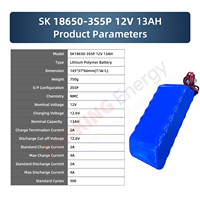Batterie au lithium rechargeable en gros SUNKING SK 18650-3S5P 12V13Ah, 500 cycles, pour lit élévateur et équipement médical de surveillance