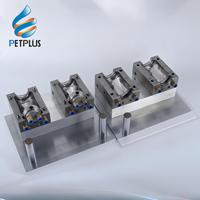 Machine de soufflage semi-automatique PET/PC/PP Petplus RF-10J-600B 600BPH 5L 10L 2 cavités avec moteur Mitsubishi PLC et vérin pneumatique AirTac