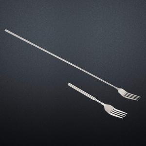 Thép không gỉ mở rộng dài xử lý ngã ba thịt nướng nướng bữa ăn tối trái cây tráng miệng dài ngã ba dao kéo Kính thiên văn ngã ba - Product Image 4