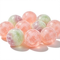 Vente directe usine OEM – Bonbons gélifiés sucrés, ronds, aux saveurs de fruits mélangées, moelleux, colorés et en forme de dessin animé