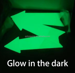Rouleau de vinyle photoluminescent auto-adhésif, papier luminescent, ruban de signalisation de sortie qui brille dans le noir, matériau réfléchissant - Product Image 3