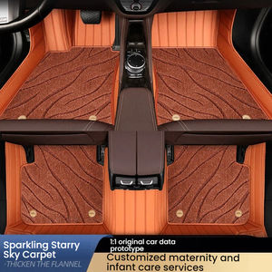 พรมปูพื้นรถยนต์หนังสั่งทำพิเศษ เหมาะสำหรับรถยนต์หลากหลายยี่ห้อและรุ่น วัสดุ สี ขนาด และความหนาสามารถปรับแต่งได้ - Product Image 1