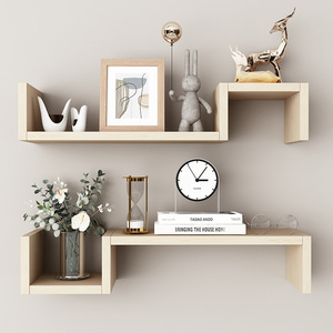 Scaffale Multifunzionale <span class=keywords><strong>in</strong></span> <span class=keywords><strong>Legno</strong></span> da Parete a 3/4 Livelli <span class=keywords><strong>per</strong></span> Cucina, Bagno, Soggiorno - Decorazione Resistente da Montare a Muro - Product Image 3