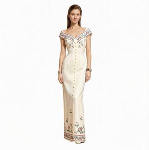 नए आगमन थोक सेक्सी-लाइन कपड़े महिला महिला सुरुचिपूर्ण महिला पार्टी शाम दुल्हन पोशाक - Product Image 4