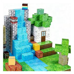 Blocs Cubiques Magnétiques de 0,8 Pouce, Jouet de Construction Éducatif Sensoriel en PVC, Pièces d'Apprentissage, Ensemble Créatif pour Constructeurs STEM - Product Image 4