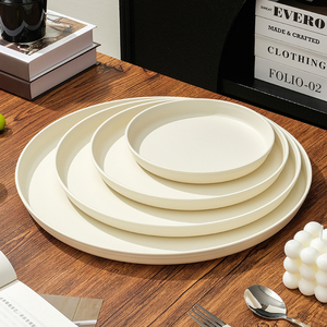 Bandeja de Servicio Multifuncional, Varios Tamaños, Logotipo Personalizado, Grado Alimenticio, PP Blanco y Negro, Apta para Lavavajillas y Microondas, para Hoteles y Restaurantes, al por Mayor - Product Image 5