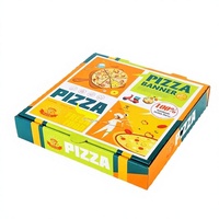 Boîtes à pizza personnalisées en gros avec logo imprimé, imperméables, biodégradables, jetables, en carton ondulé, pour restaurants