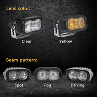 Feux antibrouillard automobiles populaires Rip Dark ARS2 20W, feux de travail LED ambre, faisceau antibrouillard/spot/de conduite pour véhicules routiers, garantie 24 mois