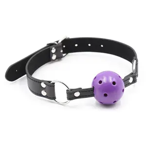 purple hollow Open Mouth Gag Sex Bondage slave BDSM for fetish couples adult games