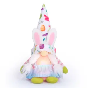 Hot Sale Easter Decoratie Cadeau Gezichtsloze Pop Easter Bunny Rudolph Huisdecoratie Voor Kind