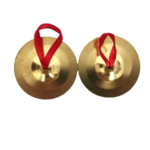 Instruments Orff, jouet cymbale en cuivre de 9 cm, aides pédagogiques pour l'éducation précoce, instruments de percussion pour enfants - Product Image 2