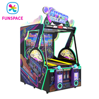 FUNSPACE Hyper Roll Ball, machine d'arcade à monnayeur pour deux joueurs, avec LED, en métal, résistante aux intempéries, jeu de rédemption en anglais