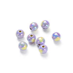 Acrylic Round <b>Beads</b> 14mm Colored With Hole For Bracelet Making DIY Jewelry Crafting Material - Product Image 5