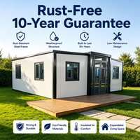 Villa Modular de Lujo para Campamentos de Trabajadores, Dormitorio en Contenedor con Baño y Terraza para Complejos Costeros, de Rápido Montaje