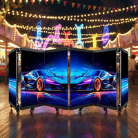 Table de DJ pliable en six parties avec écran LED facilement transportable pour festivals de musique et boîtes de nuit