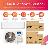 Climatiseur mural Hisense HJI OEM 12000 BTU avec compresseur GMCC durable, technologie Full DC Inverter, Seer 24, qualité AUX