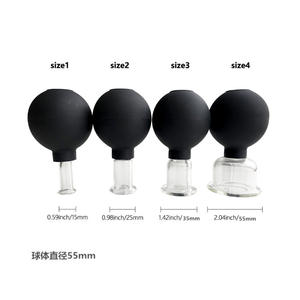 Glas-Schröpfset Silikon-Vakuum-Saugmassage-Cups Lymphtherapie-Sets Professionelles Schröpfset - Product Image 3