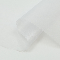 Entoilage et doublures de fusion non tissés de polyester de tissu de dispersion de lien thermique noir blanc