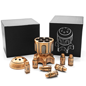 Ensemble de dés en métal EDC Fidget Bullet avec spinner revolver pour DND COC RPG, 7 dés polyédriques, design Cyberpunk <span class=keywords><strong>War</strong></span> Machine - Product Image 2