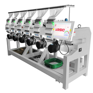 เครื่องปักดิจิตอลอุตสาหกรร<span class=keywords><strong>ม</strong></span> 6 หัว 12/15 เข็ม 1200 รอบต่อนาที สำหรับปักห<span class=keywords><strong>ม</strong></span>วกและเสื้อยืด - Product Image 6