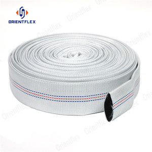 Custom <strong>45Mm</strong> 3 Inch Agricultura <strong>Fire</strong>-Fighting Canvas <strong>Fire</strong> Delivery Pipe <strong>Hose</strong> With Rubber Lining 5Inch Set - Product Image 1