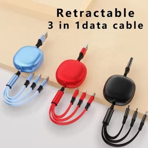Custom Logo <strong>Printing</strong> 100W Retractable 3 in 1 <strong>USB</strong> Charge <strong>Cable</strong> Multiple 6A Fast Charging <strong>USB</strong> <strong>Cable</strong> for Computer Use - Product Image 3