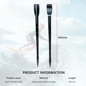 ปีกหน้า PNG/BSC ขนาด 643 มม. สีดำ โครงสร้างอลูมิเนียมแบบ Ultrashort Fuselage สำหรับ Winging Wake Downwind Lake Pumping Foiling Surfing 643 มม. PNG/HPS/BS - Product Image 3