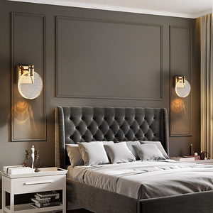 Wall Lamp Led Crystal Glass Modern Wall Light For Bedroom Living Room <b>Decorative</b> <b>Lighting</b> E27 Switch Control - Product Image 3