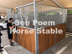 Grand <span class=keywords><strong>abri</strong></span> extérieur pour chevaux préfabriqué avec toit coulissant pour porte d'entrée, écurie économique pour chevaux - Product Image 5