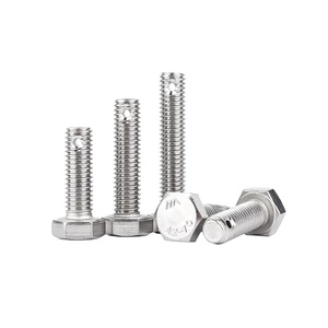 尾部带孔的外部外六角螺钉GB31.1杆体上带孔的螺钉螺栓M4-M16 - Product Image 1