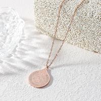 Collier Pendentif Musulman Islamique en Acier Inoxydable avec Calligraphie Arabe du Verset du Coran Ayatul Kursi, Bijoux de l'Aïd, Vente en Gros