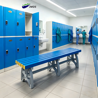 Banc en plastique PVC ABS JMDS-1003 personnalisable, ignifuge et étanche, prix usine, pour vestiaire d'hôpital