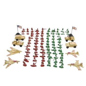 110 pièces/ensemble <span class=keywords><strong>militaire</strong></span> en plastique <span class=keywords><strong>jouet</strong></span> S armée hommes figurines avions véhicules cadeau modèle figurine jouets pour enfants garçons - Product Image 5
