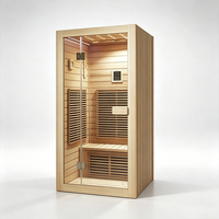 Cabine de sauna infrarouge de luxe pour la maison, sauna infrarouge en bois pour spa à domicile, cabine de sauna intérieure