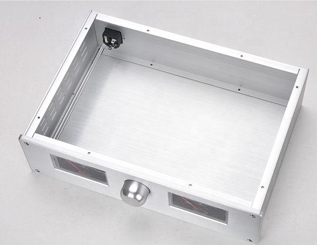 BRZHIFI Top Manufacturer 3610 Classic Style Custom Aluminium Amplifier Chassis Silver OEM ODM Audio Enclosure DIY Power Amp Kit