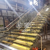 Escalier mono-poutre moderne de luxe pour villa, conception intérieure, usine source