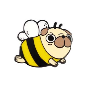 Spark Your Cutie Puppy <span class=keywords><strong>Carlin</strong></span> Style Unique et <span class=keywords><strong>Mignon</strong></span> Chien Images Épingles En Émail À La Mode Conception Libre Faible Quantité Usine Prix Badge Pin - Product Image 1