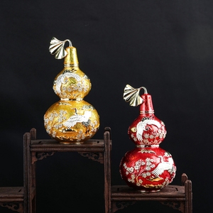 SHINNYGIFTS Fine Art décor à la maison métal émail Wu <span class=keywords><strong>Lou</strong></span> étain Feng Shui artisanat peint à la main Wu <span class=keywords><strong>Lou</strong></span> pour la décoration de la maison en gros - Product Image 4