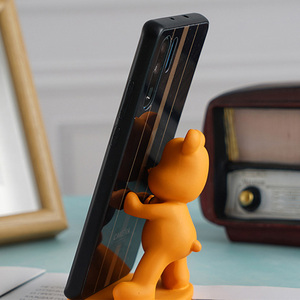 Support <span class=keywords><strong>de</strong></span> téléphone portable personnalisé créatif en résine pour astronaute, <span class=keywords><strong>figurine</strong></span> d'animal d'astronaute, ours mignon, support <span class=keywords><strong>de</strong></span> téléphone portable décoratif - Product Image 3