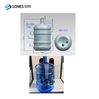 Machine à souffler les bouteilles en PET 20l semi-automatique, machine à fabriquer des bouteilles en plastique PET pour eau, prix de la machine à bouteilles en PET de 5l à 25l