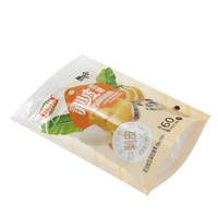Sachet Doypack en plastique transparent de qualité alimentaire, imprimé recto-verso, avec fermeture éclair, design personnalisé, pour emballage de bonbons gélifiés aux fruits de 60g