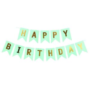 Bannière en papier d'<span class=keywords><strong>anniversaire</strong></span> joyeux <span class=keywords><strong>anniversaire</strong></span>, impression de décoration de fête, plusieurs couleurs en gros - Product Image 2